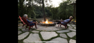 Hot Springs Cabin Fire Pit Gathering